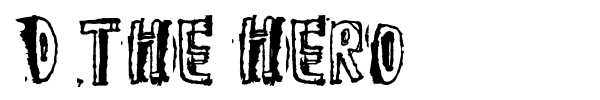 D the Hero font preview